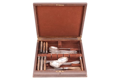 Lot 468 - Puiforcat - A French part canteen of Moderne...