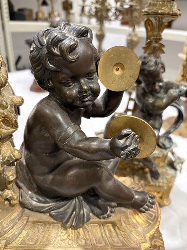 Lot 180 - A 19th century French bronze and gilt metal...