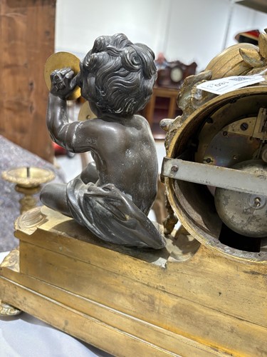 Lot 180 - A 19th century French bronze and gilt metal...