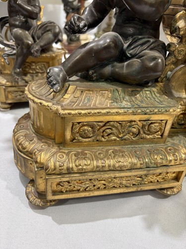 Lot 180 - A 19th century French bronze and gilt metal...