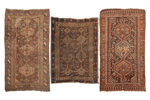 Lot 159 - A semi-antique ink blue ground Shirvan long...