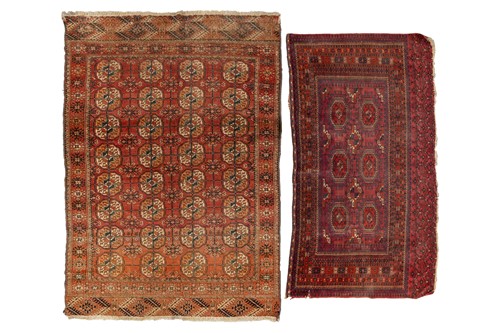 Lot 161 - An antique Tekke Turkoman chuval bag face with...