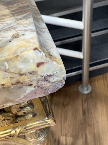 Lot 74 - A Louis XVI style carved wood and gilt gesso...