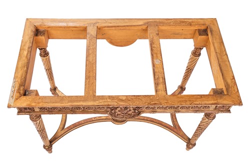 Lot 74 - A Louis XVI style carved wood and gilt gesso...