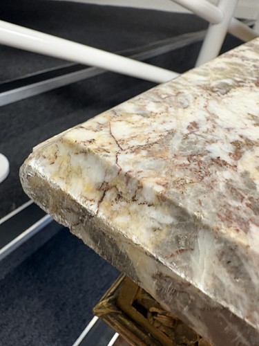 Lot 74 - A Louis XVI style carved wood and gilt gesso...