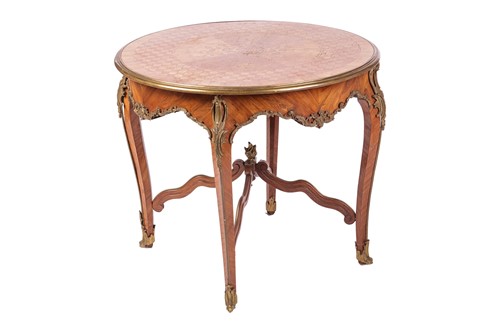 Lot A Louis XV-style kingwood, parquetry and...