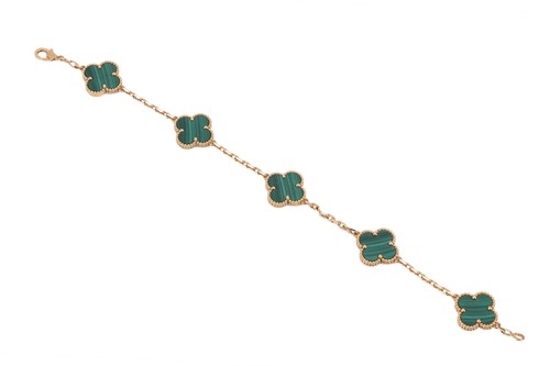 Lot 38 - Van Cleef & Arpels - A malachite 'Vintage...