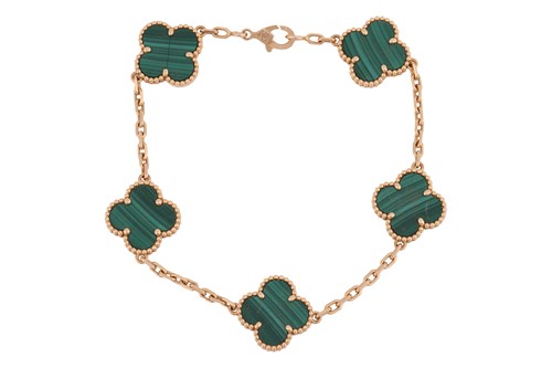 Lot 38 - Van Cleef & Arpels - A malachite 'Vintage...