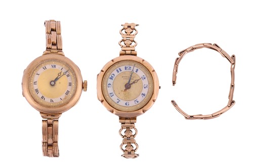 Lot 58 - Two 9ct Gold Wristwatches; The first...