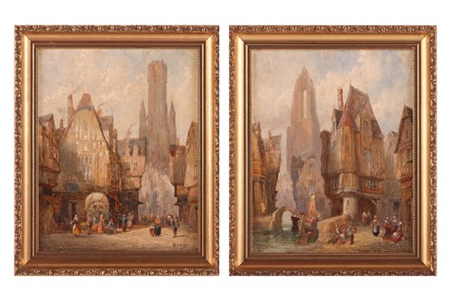 Lot 42 - Henry Schafer (German 1815 - ?) 'Utrecht,...