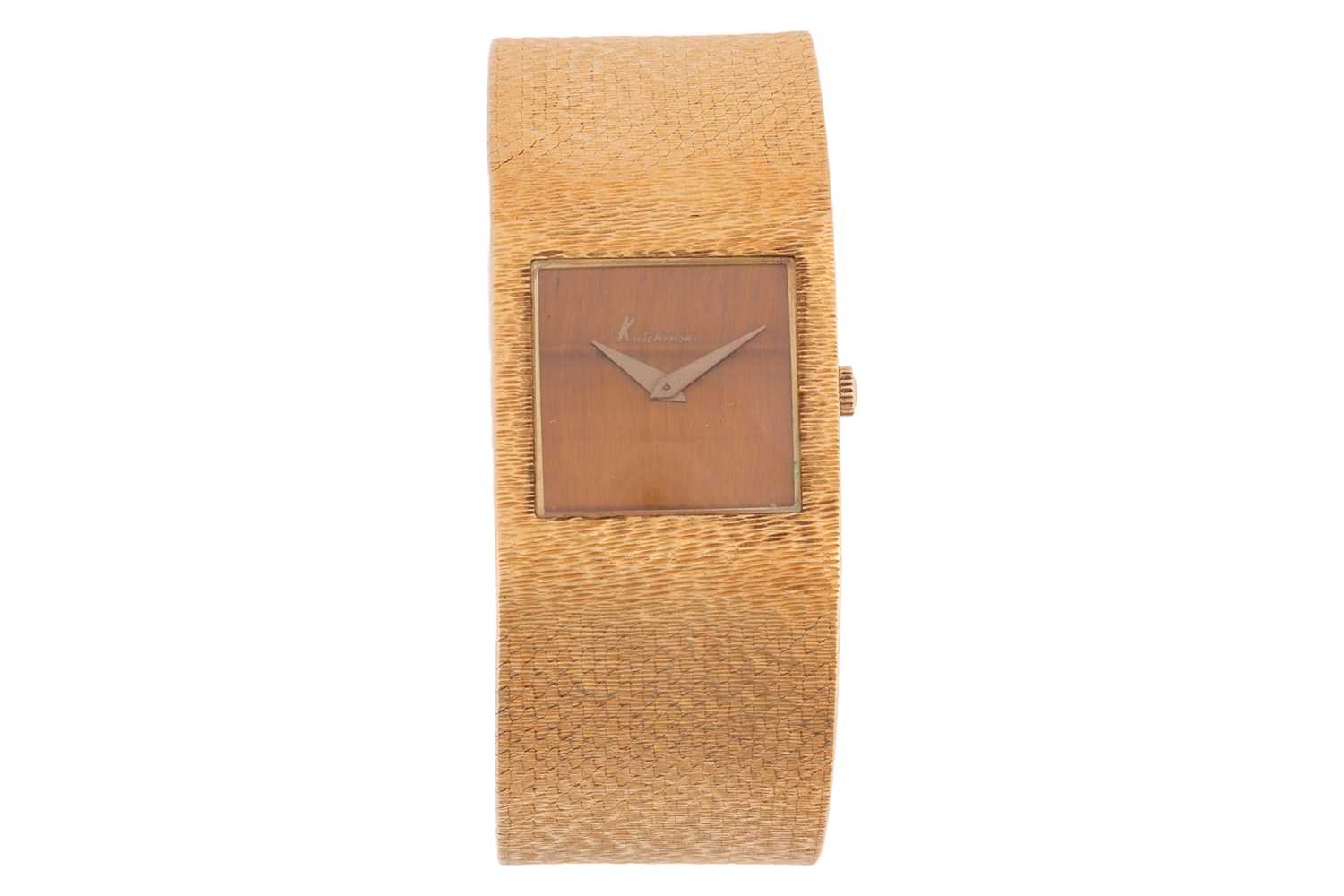 Lot Kutchinsky An 18ct Yellow Gold Wristwatch,...