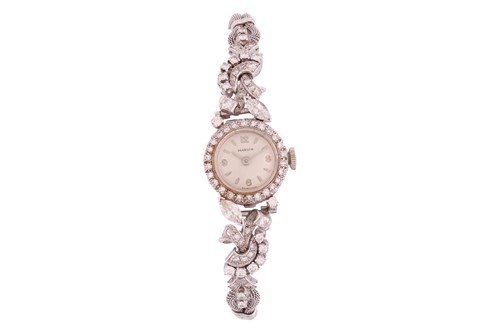 Lot Marvin Diamond-Set Cocktail Watch Bezel:...