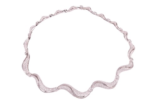 Lot 241 - Damiani - a diamond necklace from the Gemilli...