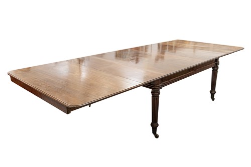 Lot 39 - A William IV mahogany extending dining table,...