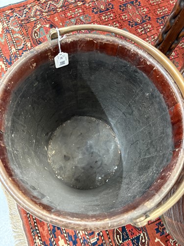 Lot 36 - A pair of late George III brass bound mahogany...