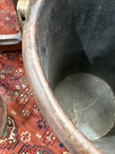 Lot 36 - A pair of late George III brass bound mahogany...