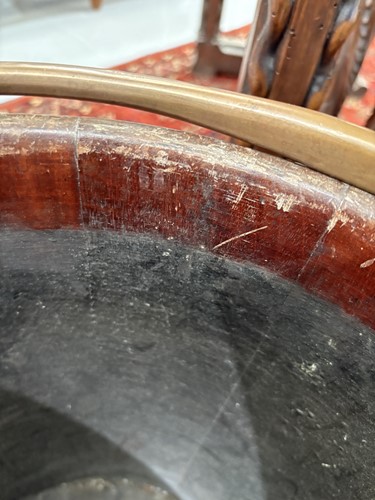 Lot 36 - A pair of late George III brass bound mahogany...