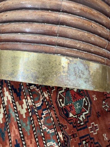 Lot 36 - A pair of late George III brass bound mahogany...