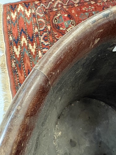 Lot 36 - A pair of late George III brass bound mahogany...