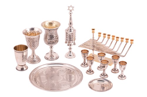 Lot 356 - A silver Besamin spice tower of traditional...