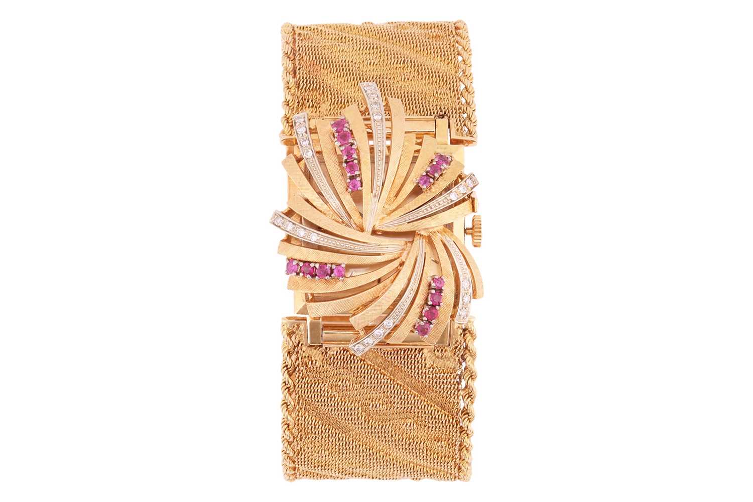 Lot Omega - A ruby and diamond-set concealed...