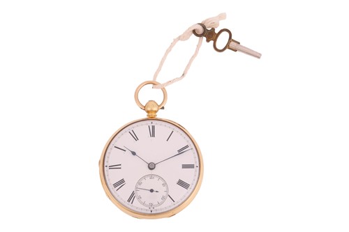 Lot 338 - A Finlay & Field of Glasgow; An 18ct gold open-...