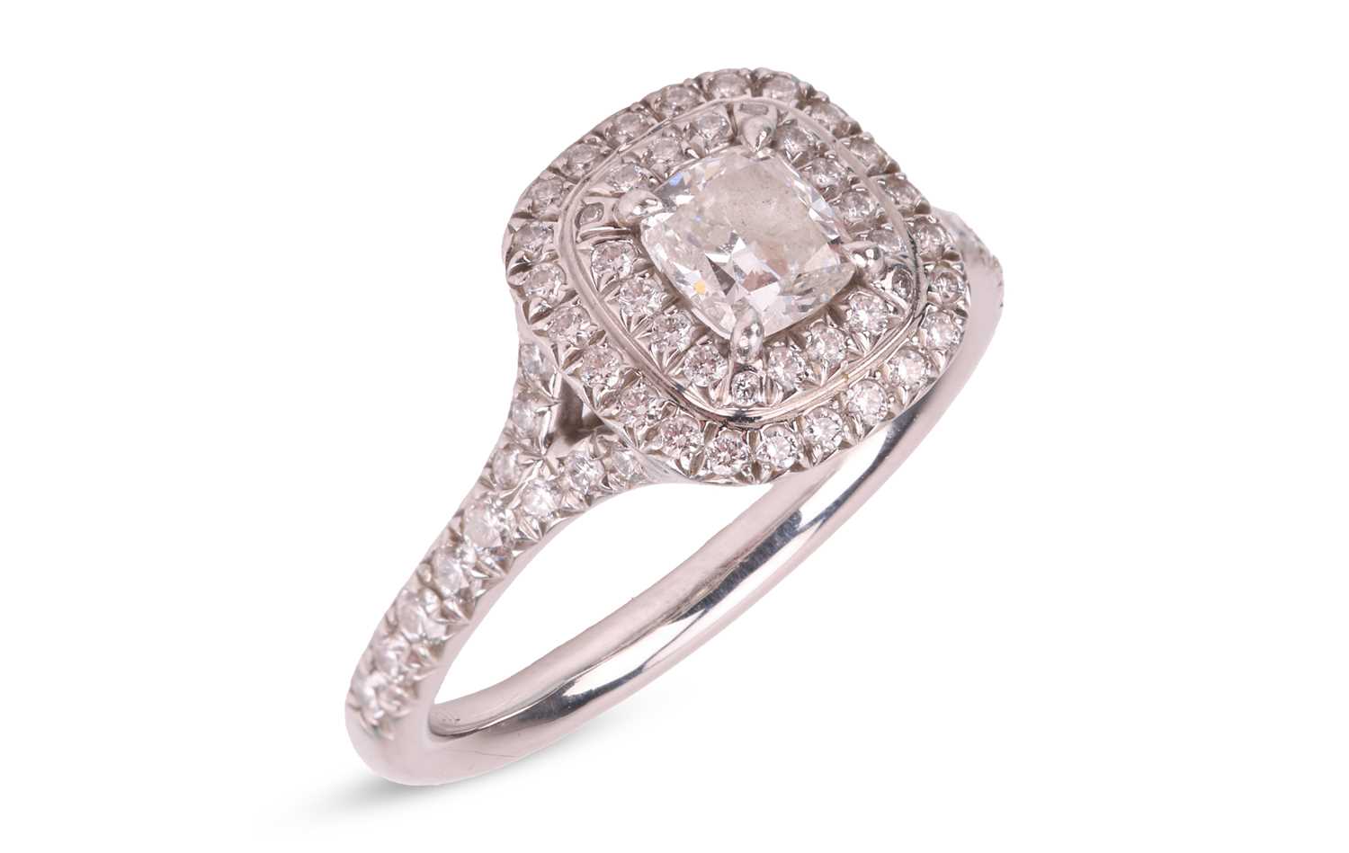 Lot Tiffany & Co. - A 'Tiffany Soleste' double row...