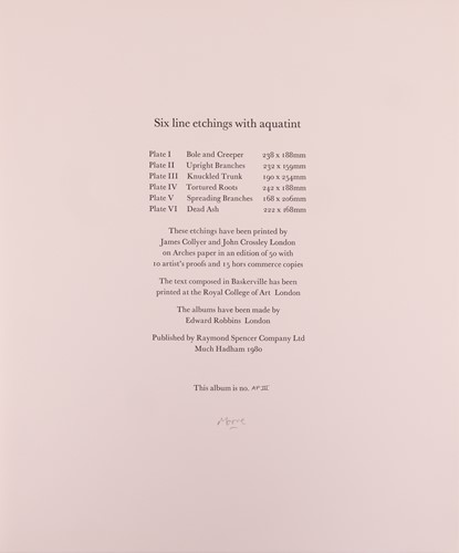 Lot 70 - Henry Moore (British 1898-1986) Trees (1979) -...