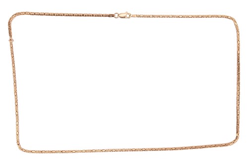 Lot 210 - A Byzantine chain necklace, with flattened...