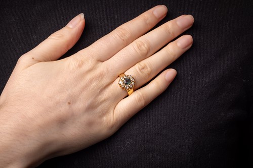 Lot 41 - A Victorian Alexandrite and diamond cluster...