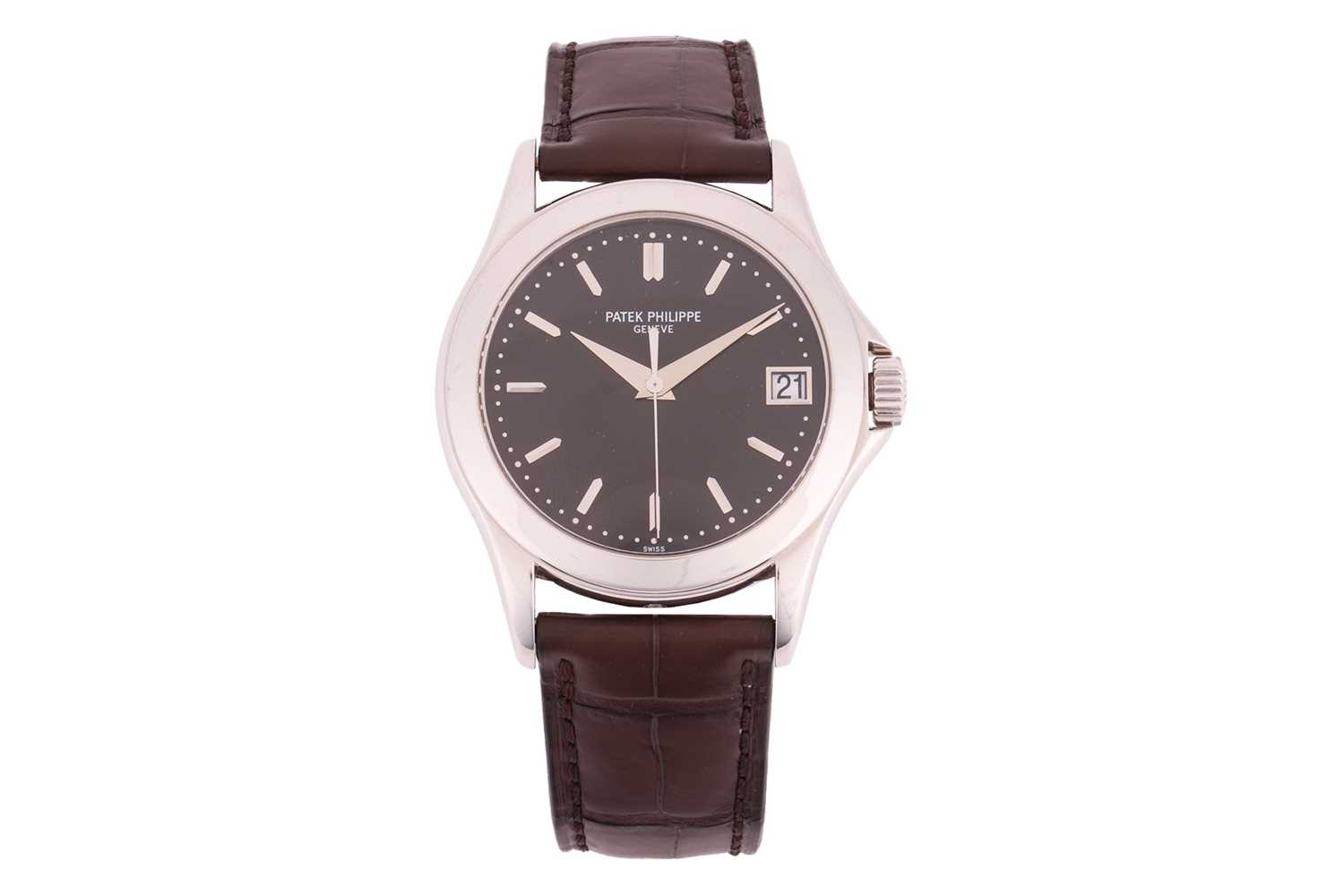 Lot Patek Philippe Gentleman’s Platinum Calatrava...