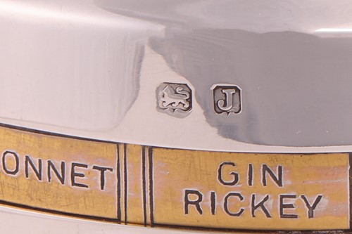 Lot 405 - An Art Deco silver and silver gilt 'recipe'...