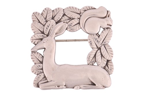 Lot Georg Jensen – A deer brooch designed by Arno...