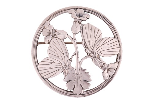 Lot Georg Jensen – An openwork butterfly brooch...