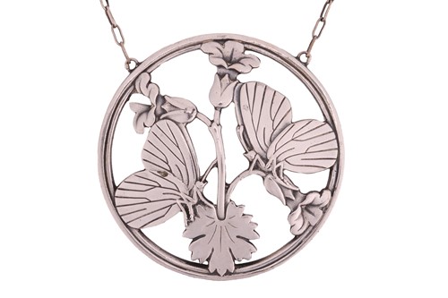 Lot Georg Jensen – An openwork butterfly pendant...