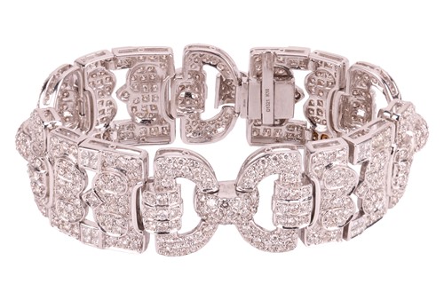 Lot 152 - An Art Deco-style diamond-set bracelet,...