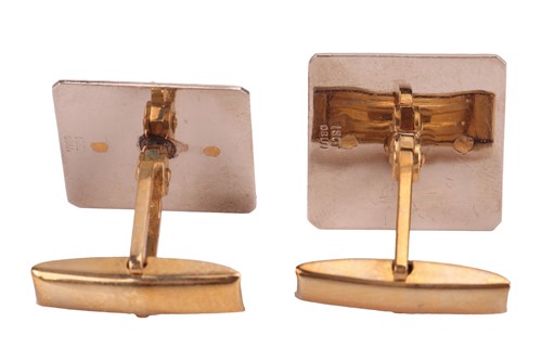 Lot 145 - A pair of cufflinks of nautical interest, the...