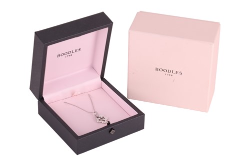 Lot Boodles - An 18ct white gold diamond-set...