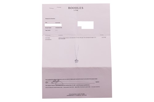 Lot Boodles - An 18ct white gold diamond-set...