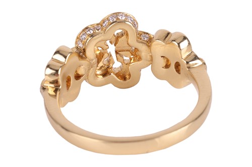 Lot 237 - Boodles - a diamond-set 'Blossom Triple' ring...