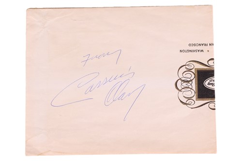 Lot 187 - Cassius Clay [later Muhammad Ali] (1942-2016),...