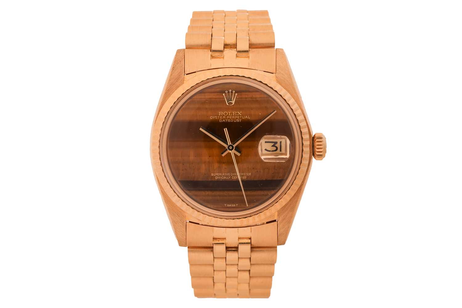 Lot 329 - Rolex An 18ct Yellow Gold ‘Tiger’s Eye’ Oyster...