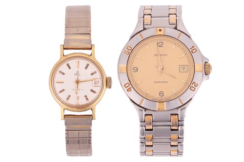 Lot 133 - A group of two watches; The first an Ebel...