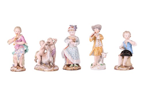 Lot A Meissen porcelain figure group of two...