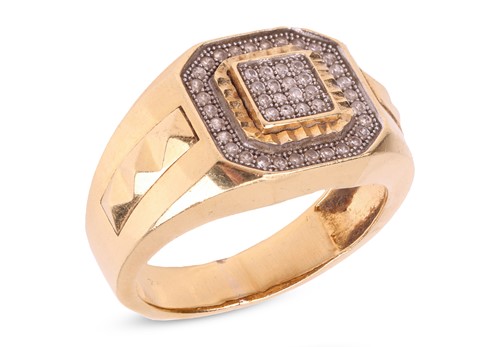 Lot 209 - A dress ring set with cubic zirconia, the...