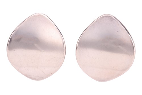 Lot 273 - Georg Jensen - A pair of geometric clip-on...