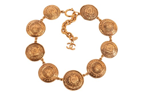 Lot 251 - Chanel - a medallion choker, circa 1990, of...