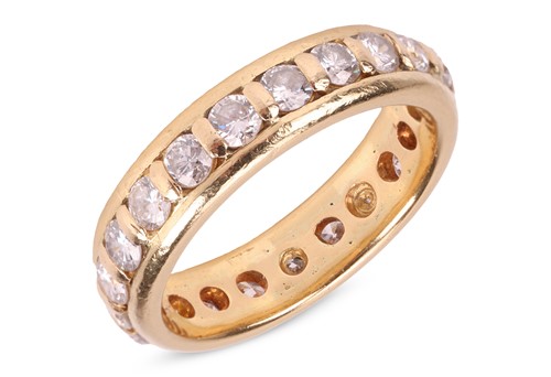 Lot 93 - A diamond-set full eternity ring, set with...