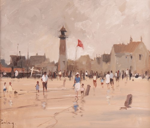 Lot 1 - Roy Petley (British b.1951) 'Gorleston Beach'...