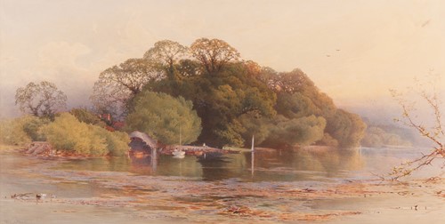 Lot 22 - William Gosling (British 1824-1883) Thames...